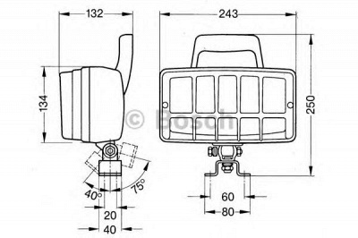 BOSCH 0986310539 -  Противотуманная фара