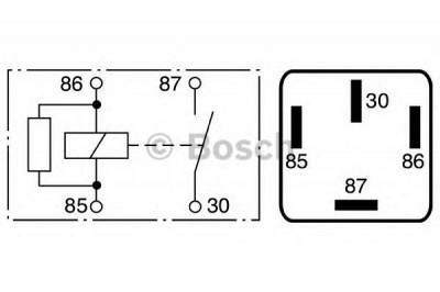 BOSCH 0986332002 -  Реле, рабочий ток| Реле