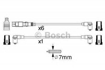 BOSCH 0986356301 -  Комплект проводов зажигания