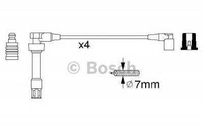 BOSCH 0986356307 -  Комплект проводов зажигания