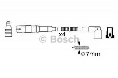 BOSCH 0986356310 -  Комплект проводов зажигания