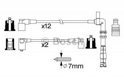 BOSCH 0986356313 -  Комплект проводов зажигания