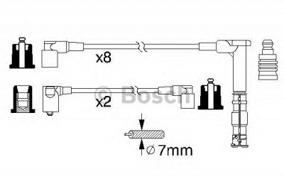 BOSCH 0986356315 -  Комплект проводов зажигания