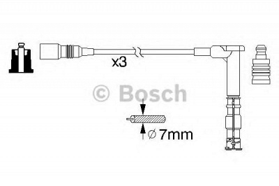 BOSCH 0986356316 -  Комплект проводов зажигания