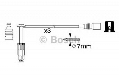 BOSCH 0986356329 -  Комплект проводов зажигания