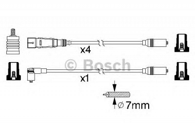 BOSCH 0986356339 -  Комплект проводов зажигания