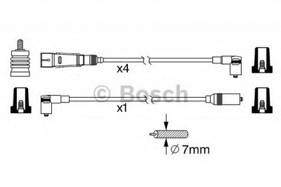 BOSCH 0986356342 -  Комплект проводов зажигания