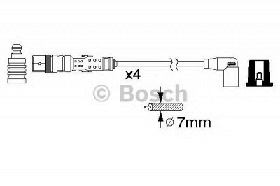 BOSCH 0986356345 -  Комплект проводов зажигания