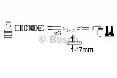 BOSCH 0986356348 -  Комплект проводов зажигания