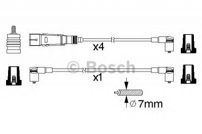 BOSCH 0986356360 -  Комплект проводов зажигания