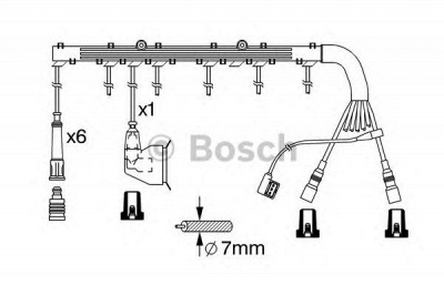 BOSCH 0986356362 -  Комплект проводов зажигания