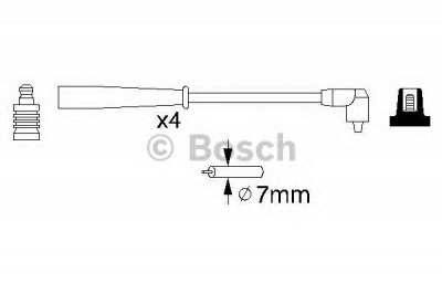 BOSCH 0986356727 -  Комплект проводов зажигания