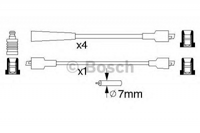 BOSCH 0986356741 -  Комплект проводов зажигания