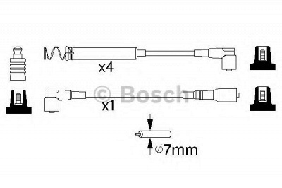 BOSCH 0986356746 -  Комплект проводов зажигания