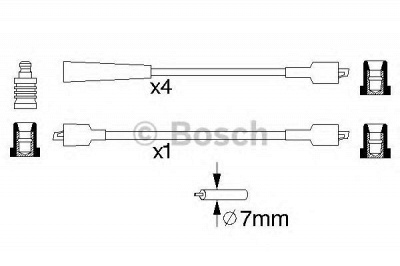 BOSCH 0986356762 -  Комплект проводов зажигания