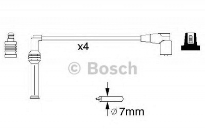 BOSCH 0986356778 -  Комплект проводов зажигания