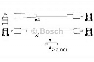 BOSCH 0986356785 -  Комплект проводов зажигания