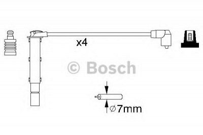 BOSCH 0986356787 -  Комплект проводов зажигания