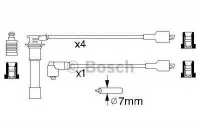 BOSCH 0986356795 -  Комплект проводов зажигания