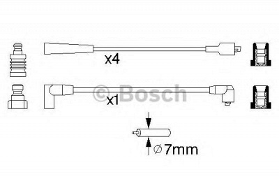 BOSCH 0986356798 -  Комплект проводов зажигания