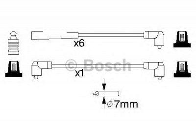 BOSCH 0986356804 -  Комплект проводов зажигания