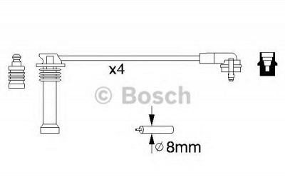 BOSCH 0986356805 -  Комплект проводов зажигания