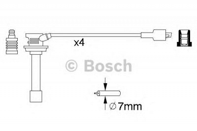 BOSCH 0986356810 -  Комплект проводов зажигания