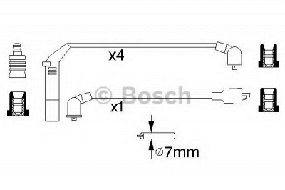 BOSCH 0986356813 -  Комплект проводов зажигания