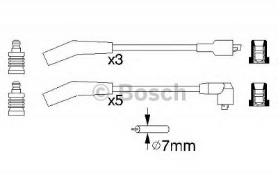BOSCH 0986356819 -  Комплект проводов зажигания