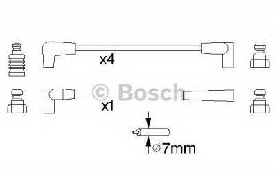 BOSCH 0986356822 -  Комплект проводов зажигания