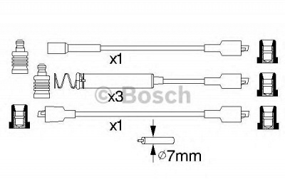 BOSCH 0986356826 -  Комплект проводов зажигания