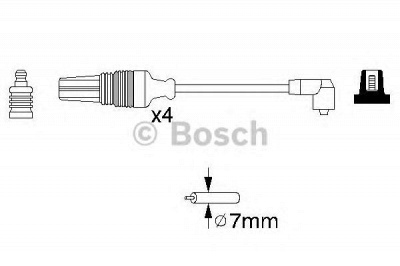 BOSCH 0986356830 -  Комплект проводов зажигания