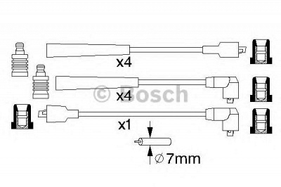 BOSCH 0986356831 -  Комплект проводов зажигания