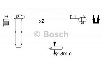BOSCH 0986356833 -  Комплект проводов зажигания