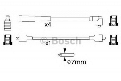 BOSCH 0986356839 -  Комплект проводов зажигания