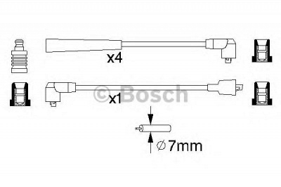 BOSCH 0986356841 -  Комплект проводов зажигания