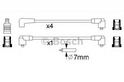 BOSCH 0986356844 -  Комплект проводов зажигания