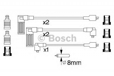 BOSCH 0986356846 -  Комплект проводов зажигания