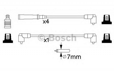 BOSCH 0986356847 -  Комплект проводов зажигания