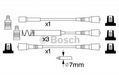 BOSCH 0986356850 -  Комплект проводов зажигания