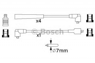 BOSCH 0986356859 -  Комплект проводов зажигания