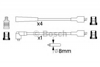 BOSCH 0986356868 -  Комплект проводов зажигания