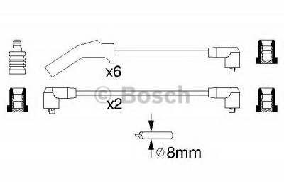 BOSCH 0986356879 -  Комплект проводов зажигания