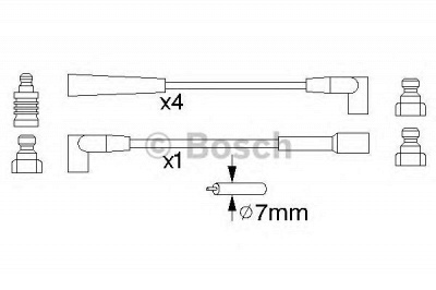 BOSCH 0986356886 -  Комплект проводов зажигания