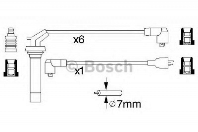 BOSCH 0986356891 -  Комплект проводов зажигания