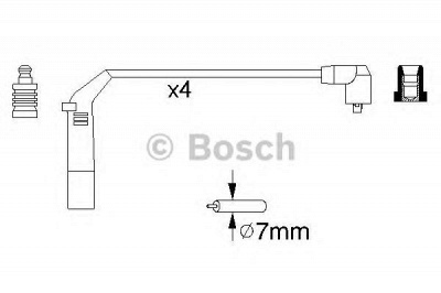 BOSCH 0986356898 -  Комплект проводов зажигания
