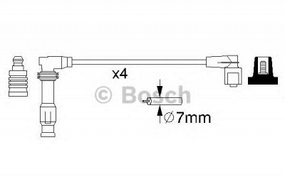 BOSCH 0986356986 -  Комплект проводов зажигания