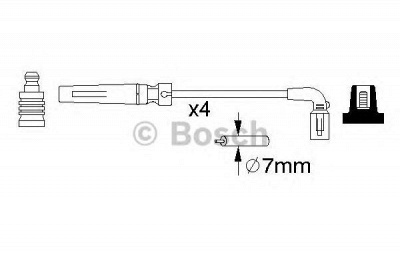BOSCH 0986356987 -  Комплект проводов зажигания