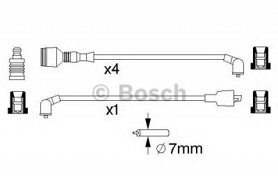 BOSCH 0986357014 -  Комплект проводов зажигания
