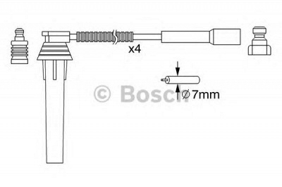 BOSCH 0986357052 -  Комплект проводов зажигания